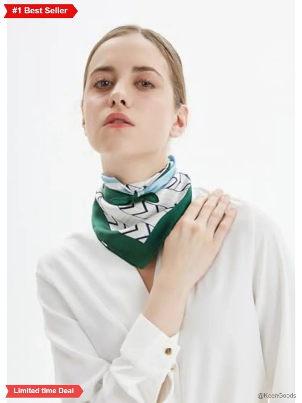 100% Mulberry Silk Scarf 21x21 Small Square Neckerchief Women Fashion